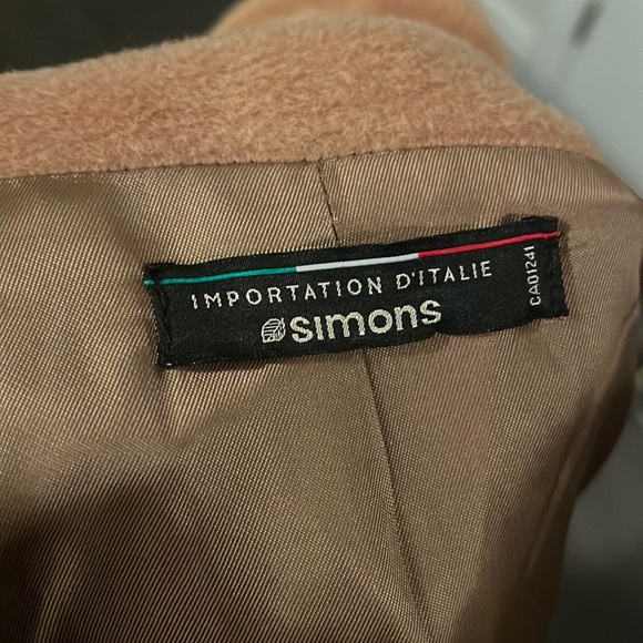 Simons Caramel Italian Made Women’s Coat - Picture 7 of 8